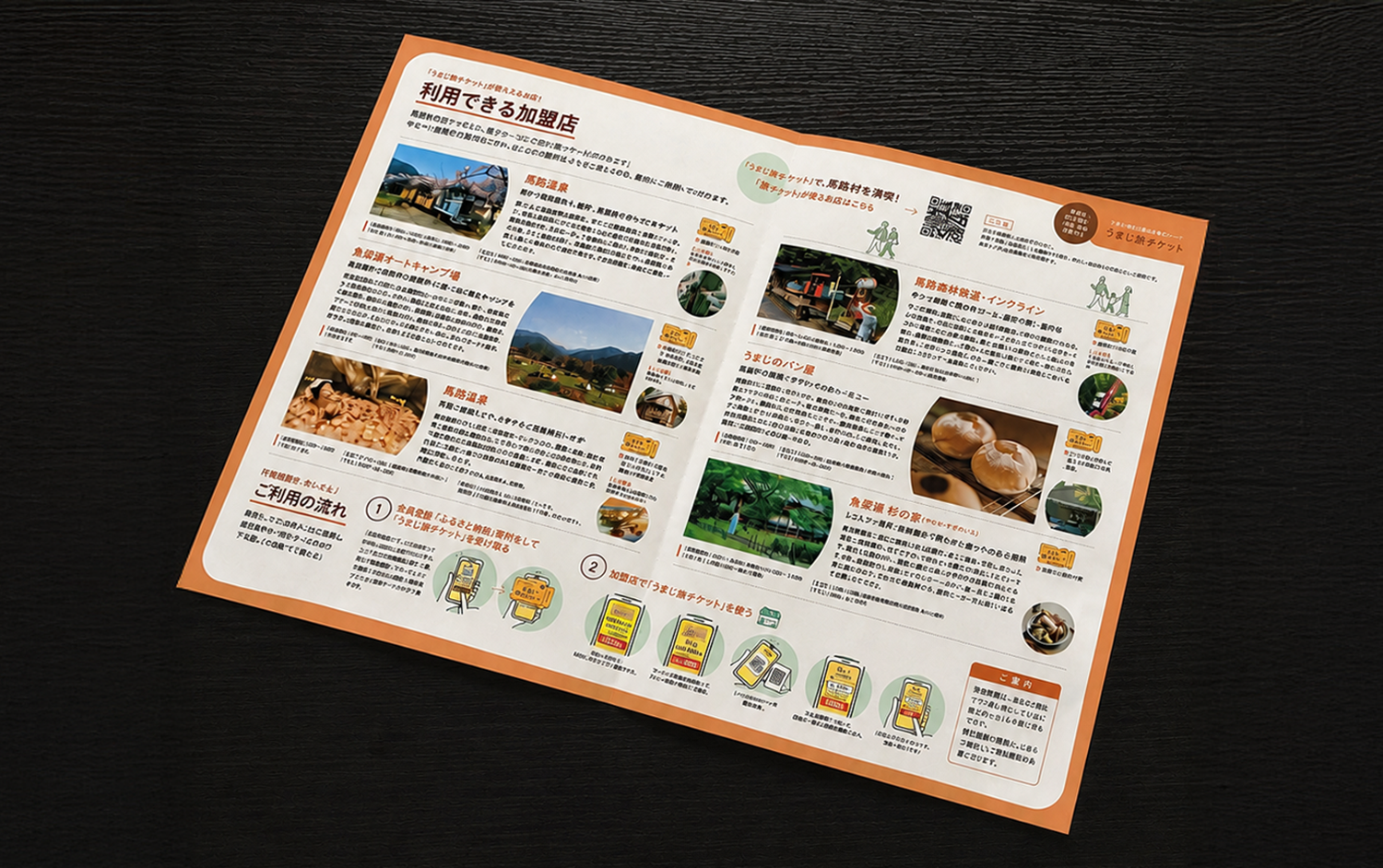 うまじ村旅チケット販促パンフレット